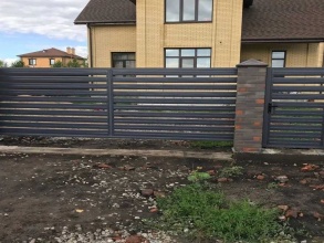 Забор жалюзи 72 метра фото в Белоозёрском